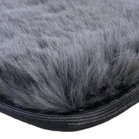 Gray Sheepskin Floor Mats For Bentley Continental GTC (2011-2018) ER56 Design - AutoWin