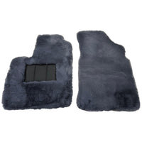 Gray Sheepskin Floor Mats For Bentley Continental GTC (2011-2018) ER56 Design - AutoWin
