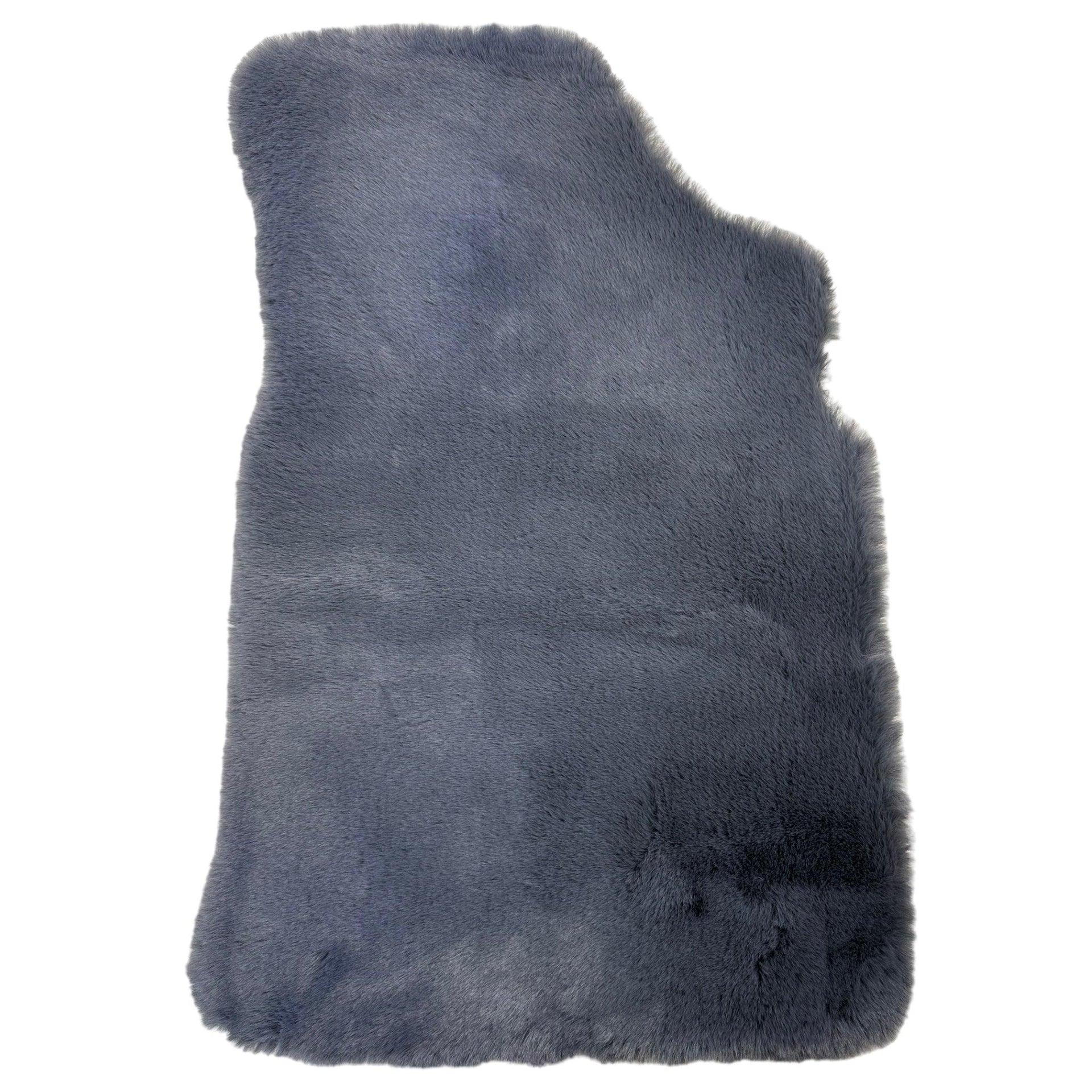 Gray Sheepskin Floor Mats For Bentley Continental GTC (2018-2023) ER56 Design - AutoWin