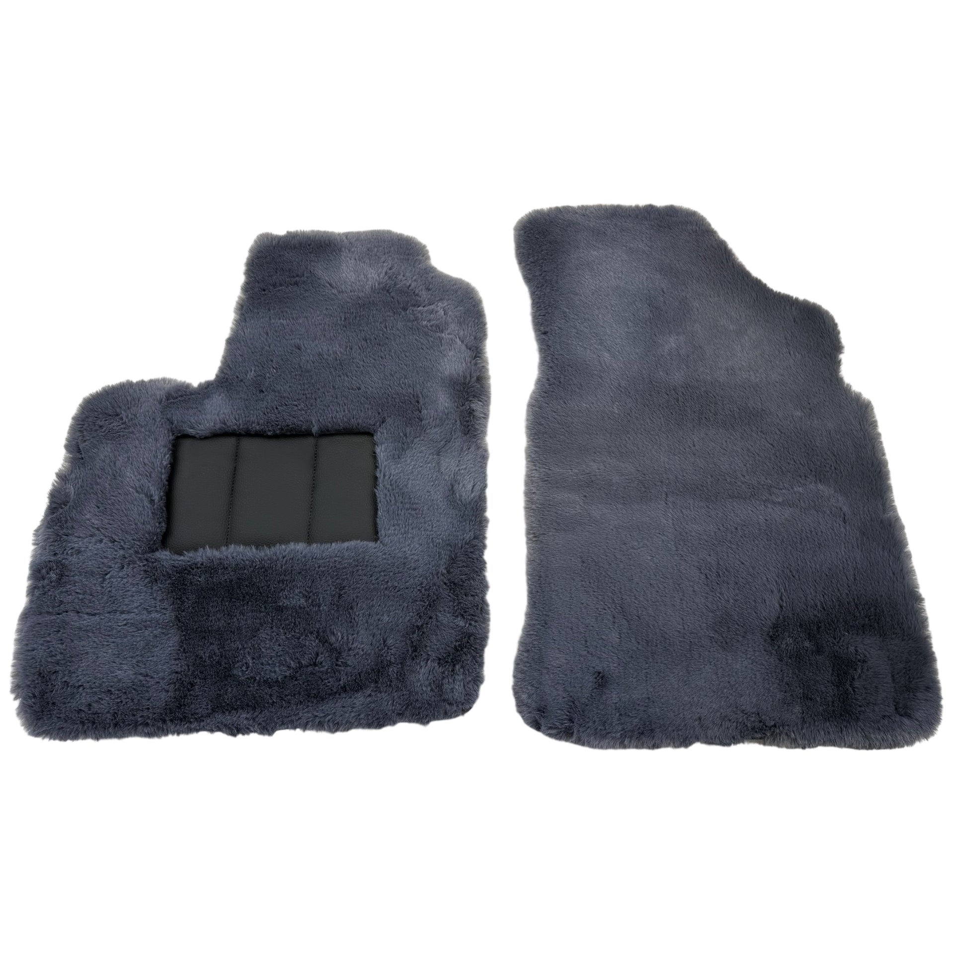 Gray Sheepskin Floor Mats For Bentley Continental GTC (2018-2023) ER56 Design - AutoWin