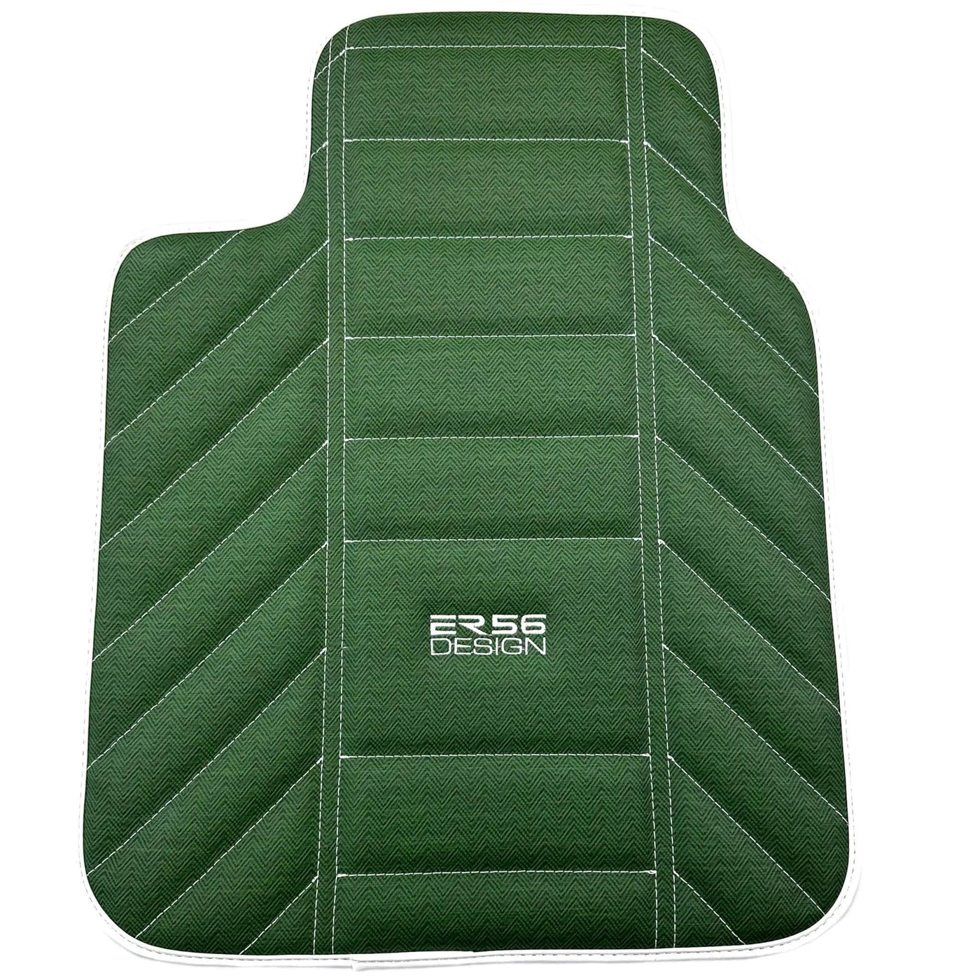 Green Leather Floor Mats For Rolls Royce Black Badge Dawn Rr6 2016-2023 - AutoWin