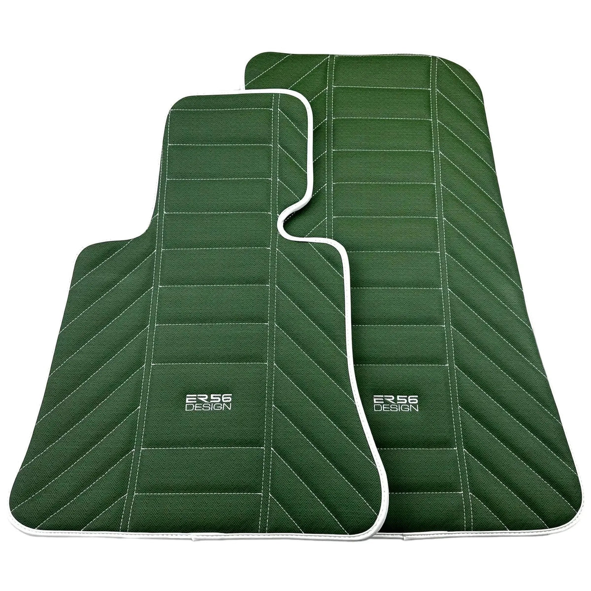 Green Leather Floor Mats For Rolls Royce Black Badge Ghost Series II (2021-2024)
