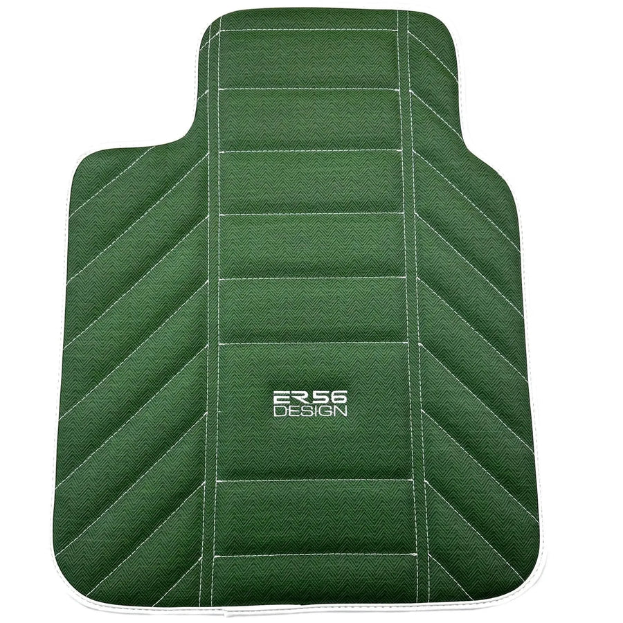 Green Leather Floor Mats For Rolls Royce Black Badge Phantom VIII (2017-2024)