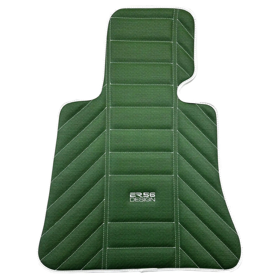 Green Leather Floor Mats For Rolls Royce Black Badge Phantom VIII (2017-2024)