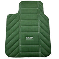 Green Leather Floor Mats For Rolls Royce Black Badge Wraith (2013-2023) - AutoWin