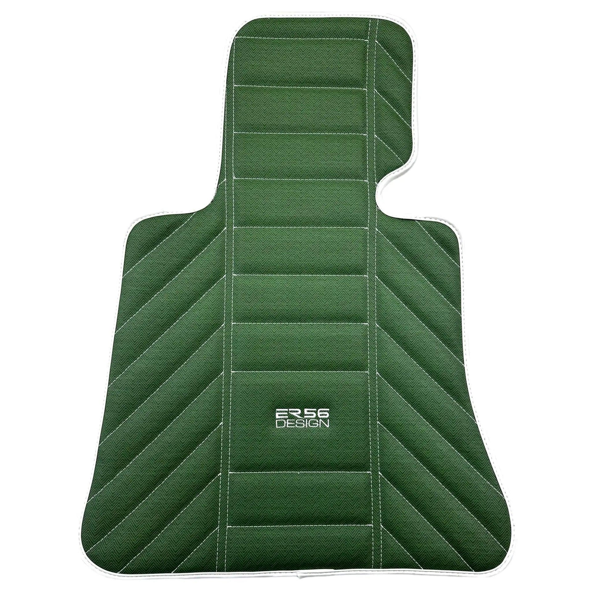Green Leather Floor Mats For Rolls Royce Shadow 1965-1977 - AutoWin