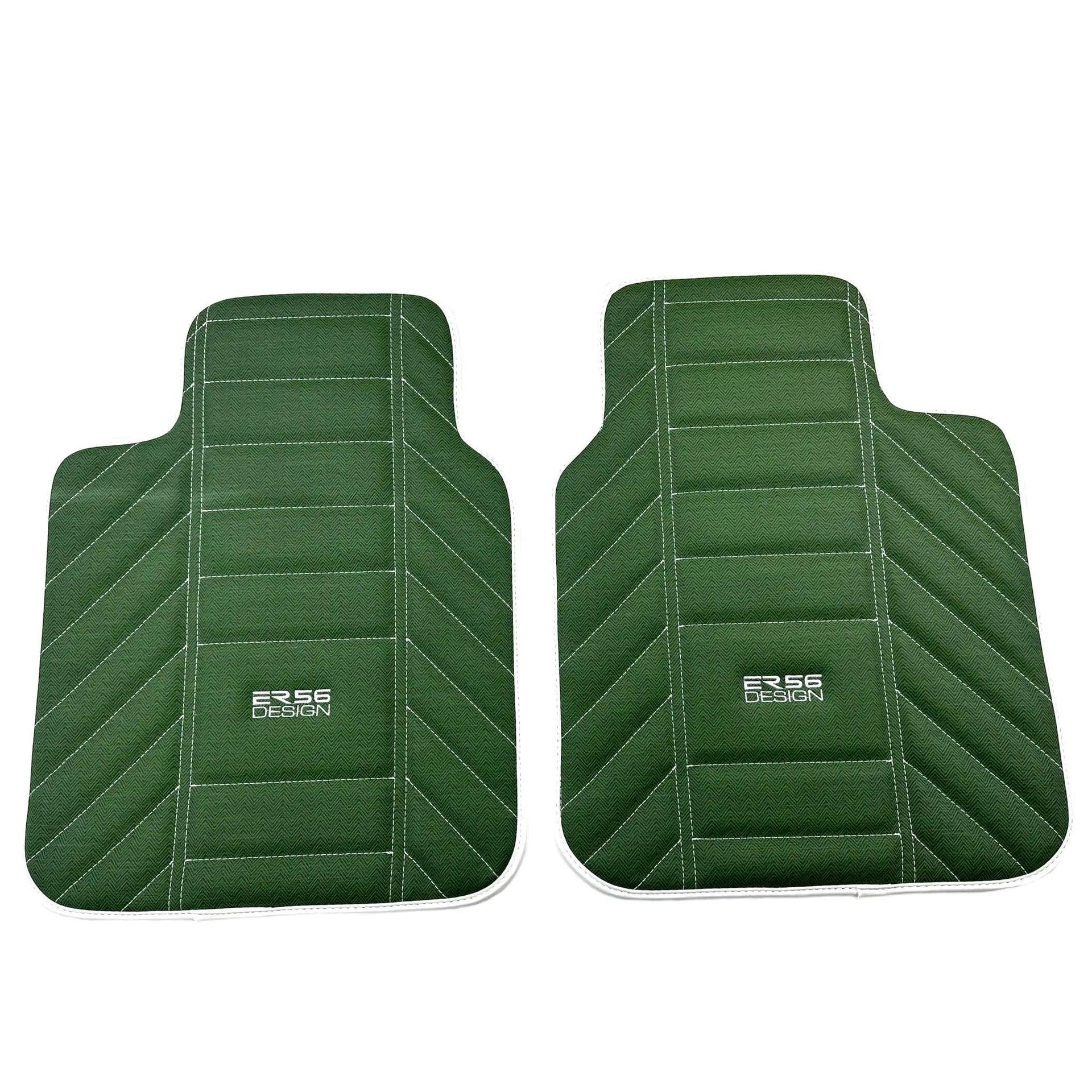 Green Leather Floor Mats For Rolls-Royce Spectre (2023-2024) ER56 Design - AutoWin