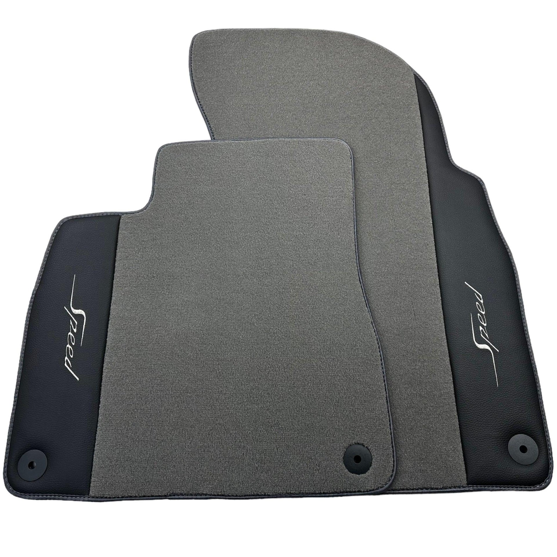 Grey Floor Mats For Bentley Flying Spur (2005-2013) with Leather - AutoWin