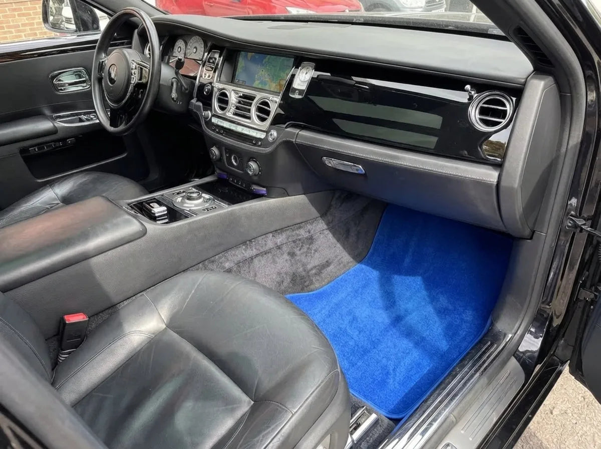 Interior look of floor mats for Rolls Royce Ghost Series II (2021-2024) Blue