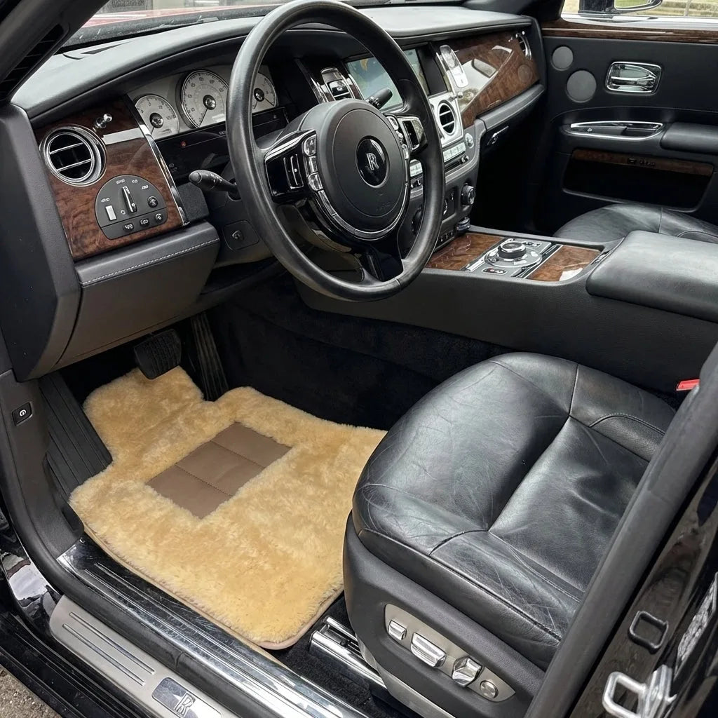 Interior look of floor mats for Rolls Royce Ghost Series II (2021-2024) | Relugan