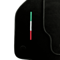 Alcantara Black Floor Mats For Ferrari 488 Pista Spider (2019-2021) Italian Edition - AutoWin