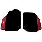 Black Floor Mats for Ferrari 458 Spider (2012-2015) with Bordeaux Nappa Leather | Italian Edition - AutoWin