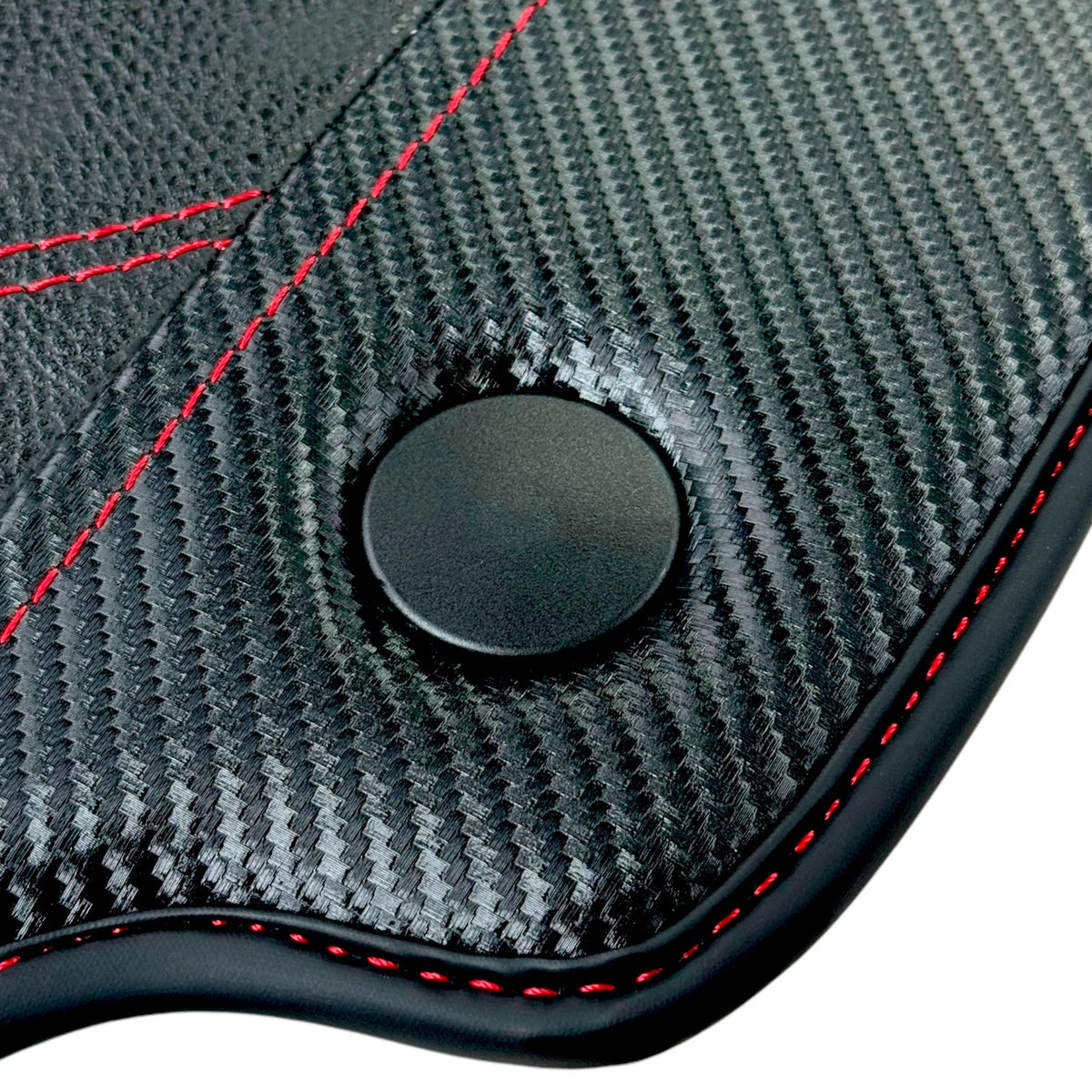 Interior look of floor mats for Leather Floor Mats For Ferrari 458 GT2 2012-2015 With Carbon Fiber | Italian Edition