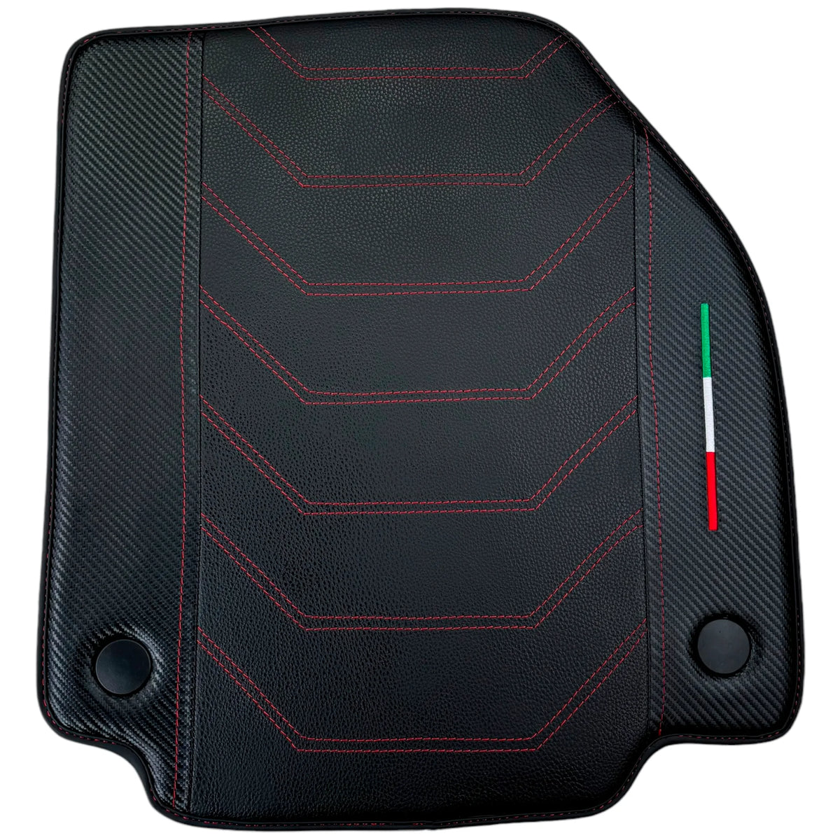 Leather Floor Mats For Ferrari 458 GT2 2012-2015 With Carbon Fiber | Italian Edition
