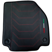 Leather Floor Mats For Ferrari 458 GT2 2012-2015 With Carbon Fiber | Italian Edition
