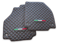 Leather Floor Mats For Ferrari 458 Spider 2012-2015 Black