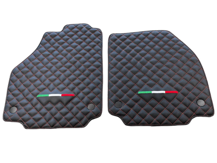 Leather Floor Mats For Ferrari 458 Spider 2012-2015 Black