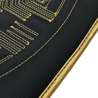 Leather Floor Mats for Lamborghini Aventador with Bitcoin Sewing - AutoWin