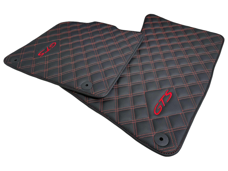 Leather Floor Mats for Porsche Taycan (2019-2023) - AutoWin