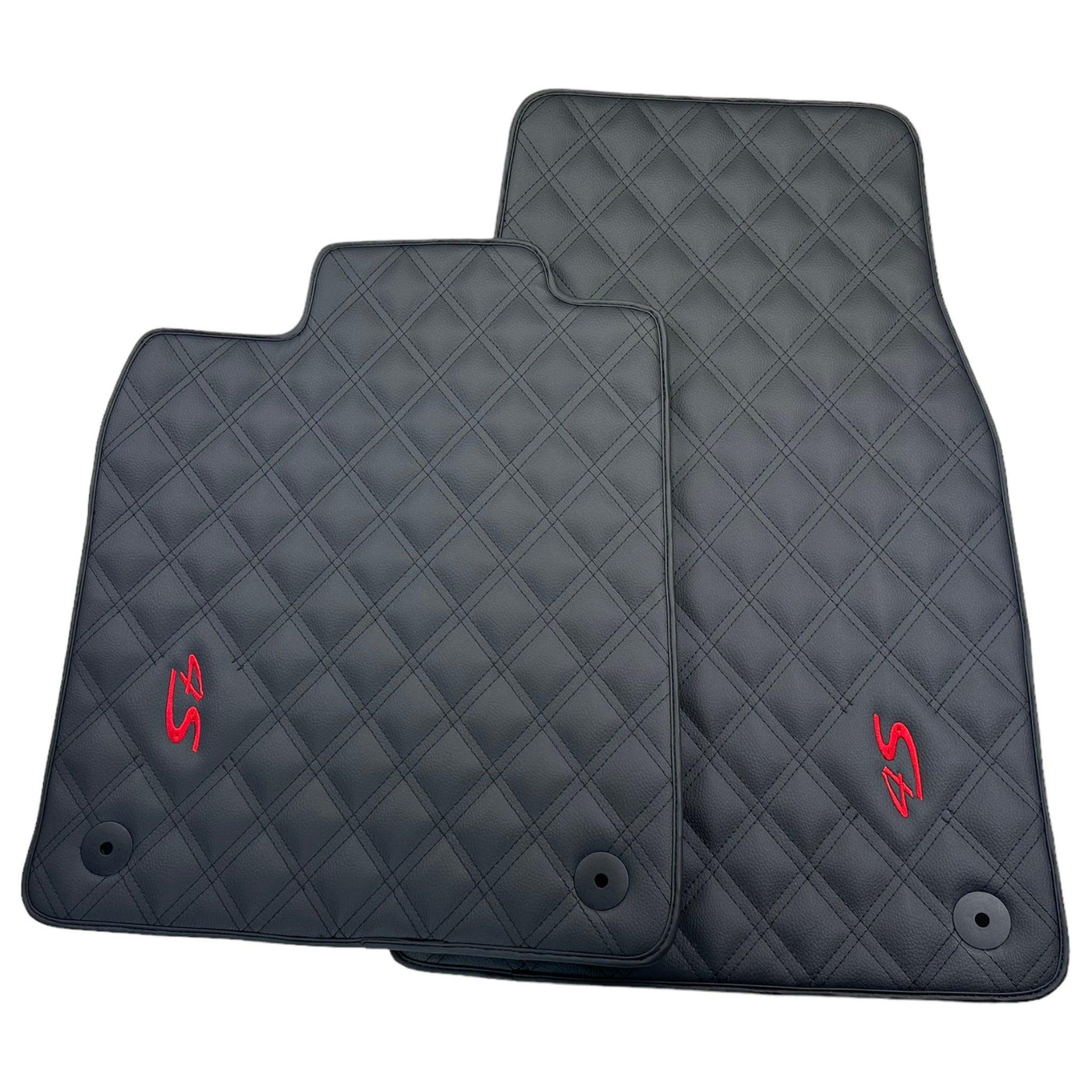 Leather Floor Mats For Porsche Taycan 4S (2019-2023) - AutoWin