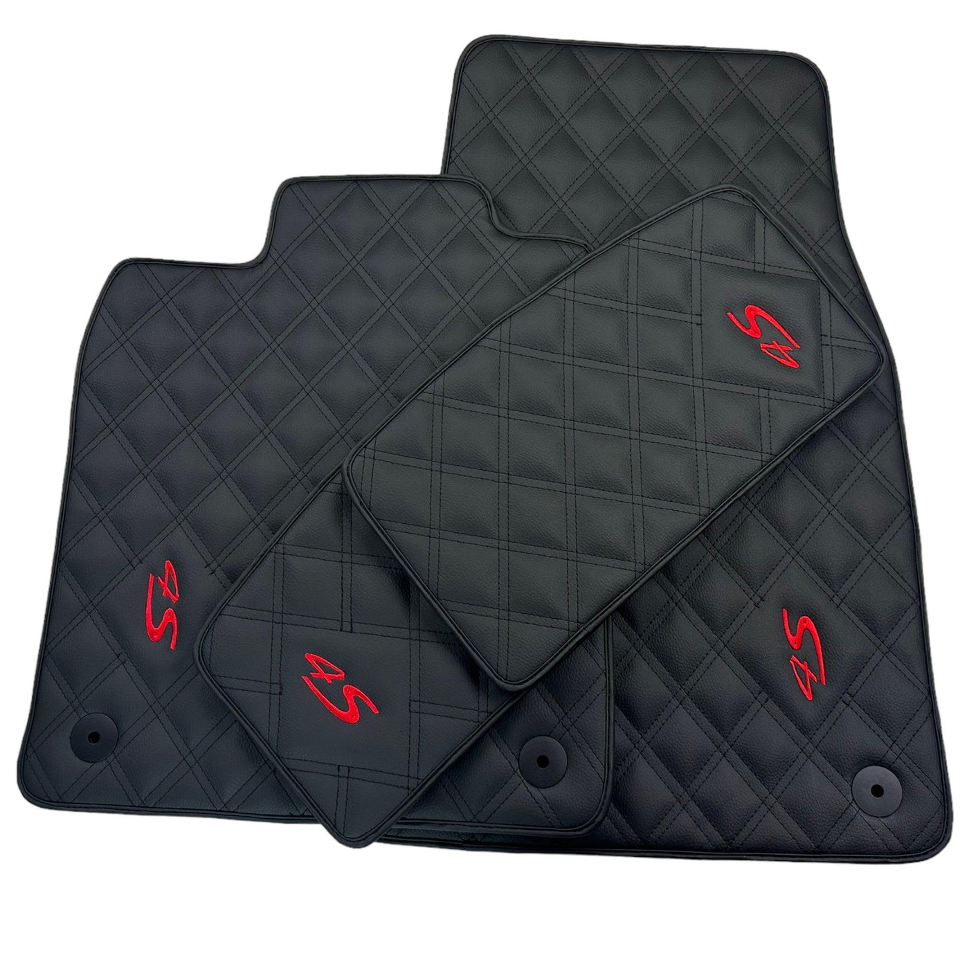Leather Floor Mats For Porsche Taycan 4S (2019-2023) - AutoWin