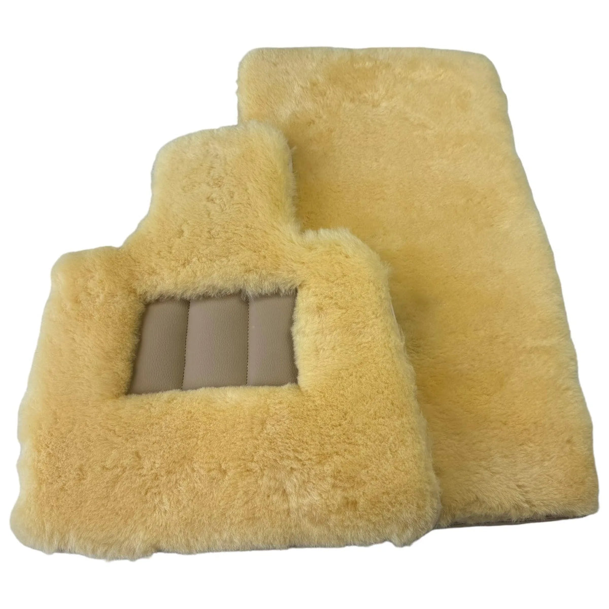 Natural Color Medical Sheepskin Floor Mats for Rolls Royce Ghost Series II (2021-2024) | Relugan