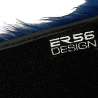 Navy Blue Sheepskin Floor Mats for Rolls Royce Spectre (2023-2024) | ER56 Design - AutoWin