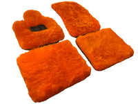 Orange Sheepskin Floor Mats For Rolls Royce Phantom VIII (2017-2024) ER56 Design Brand - AutoWin