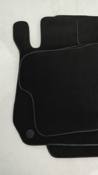 Tapis de voiture noir pour Mercedes-Benz C-Class W204 (2007-2014)