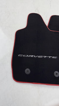 Tapis de voiture noir pour Chevrolet Corvette C7 Targa Top (2014-2019)