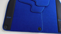 Tapis de voiture bleu clair pour Porsche Panamera (2009-2016) en cuir