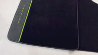 Schwarze Fußmatten für Lamborghini Huracan Tecnica mit Alcantara-Leder | Green Edition