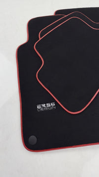 Tapis de voiture noir pour Mercedes Benz C-Class W203 (2000-2007) Design ER56