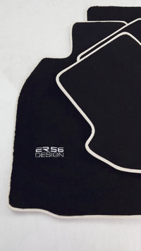 Schwarze Fußmatten für Porsche 911 - 997 (2005-2011) ER56 Design