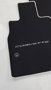 Black Floor Mats For Chevrolet Corvette C8 (2020-2024)