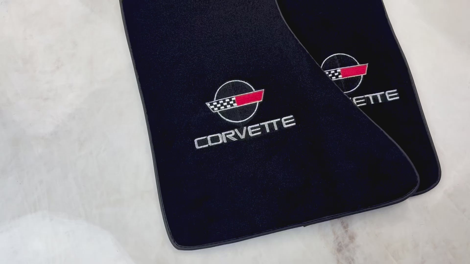 Black Floor Mats for Chevrolet Corvette C4 (1984-1996) - AutoWin