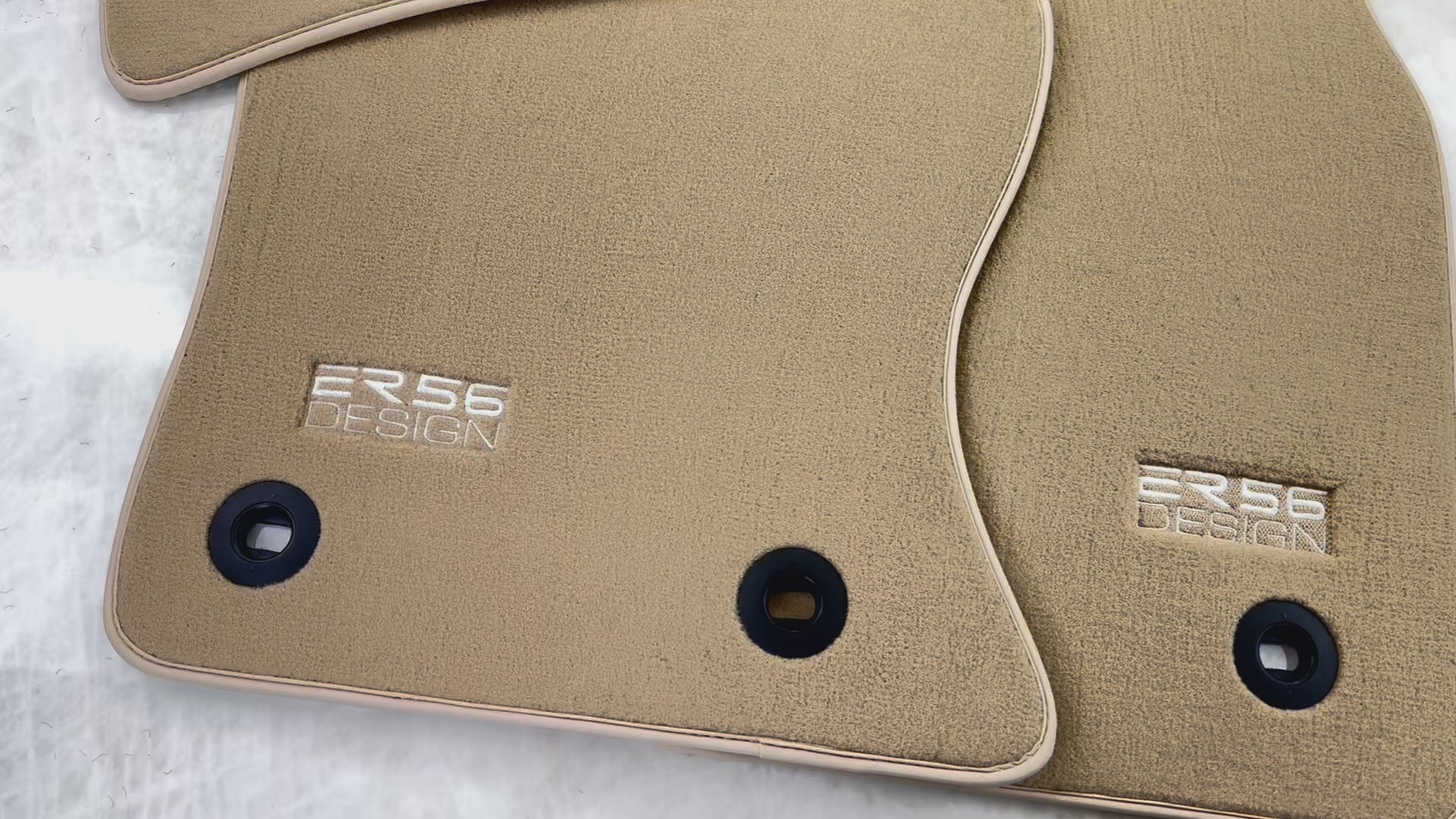 Beige Floor Mats for Jaguar F-Pace (2016-2024) by ER56 Design - ER56 Design