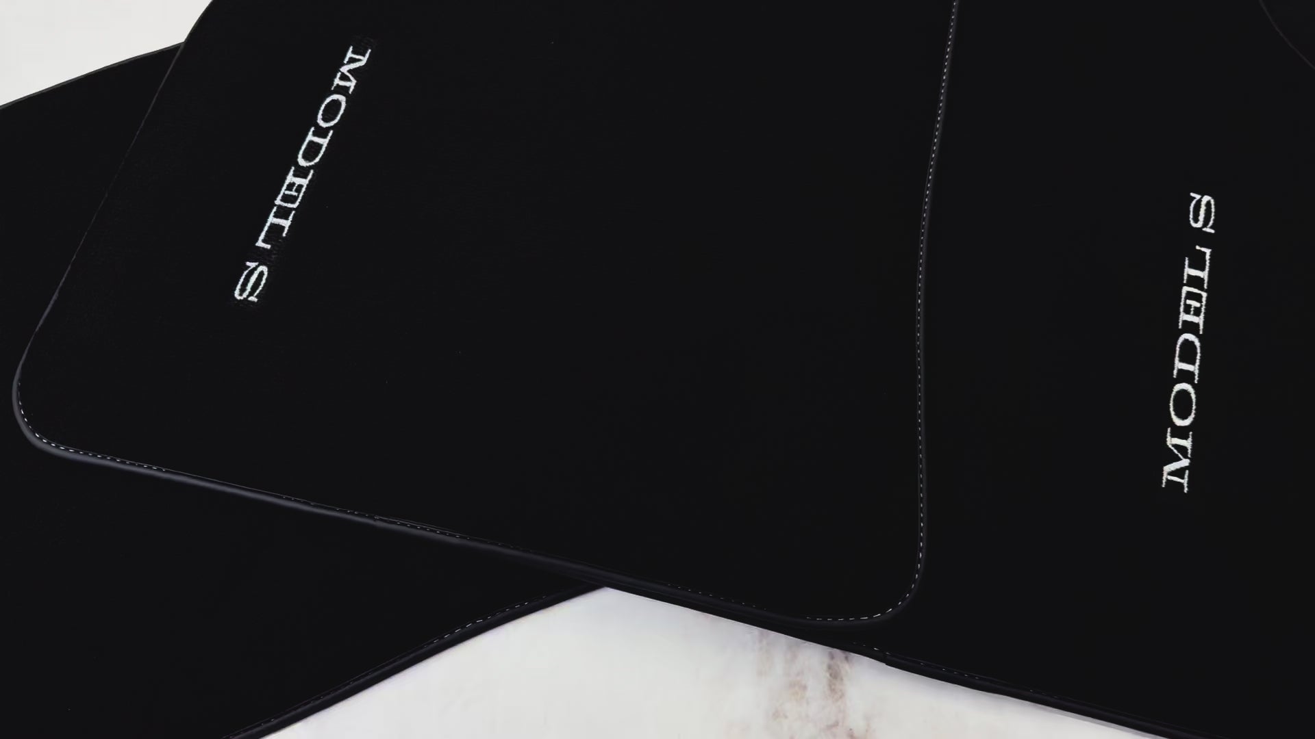 Tapis de voiture noirs pour Tesla Model S (2012-2023) - ER56 Design