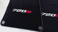 Black Floor Mats for McLaren 720S Tailored Carpets Set AutoWin