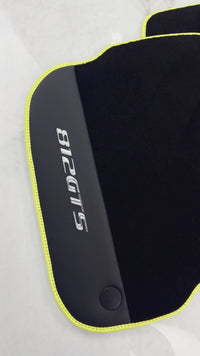 Tapis de voiture noirs pour Ferrari 812 GTS (2019-2023) en cuir