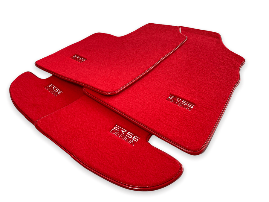 Red Floor Mats For Bentley Continental GTC (2011-2018) Er56 Design - AutoWin
