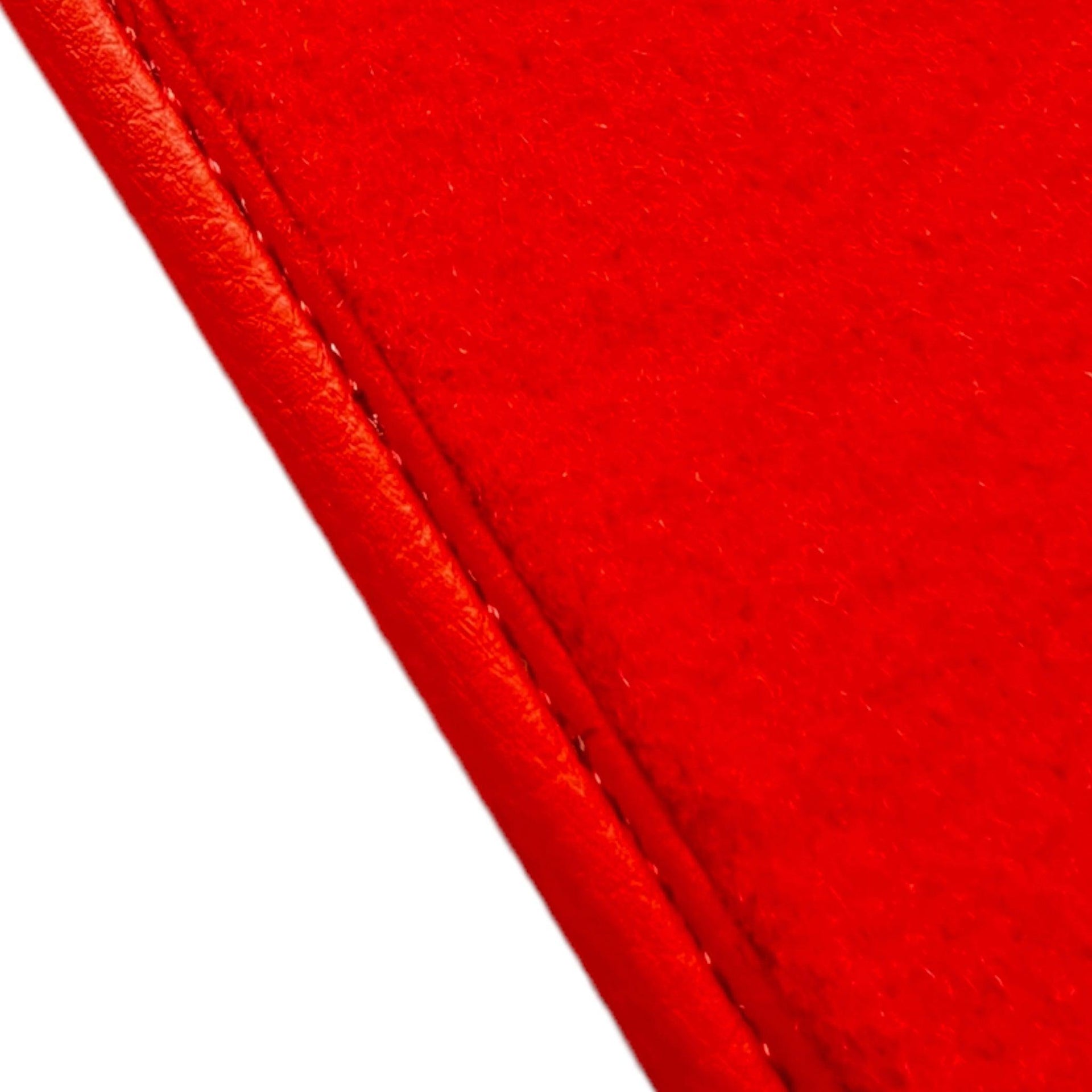 Red Floor Mats For Bentley Flying Spur (2005-2013) with Alcantara Leather - AutoWin