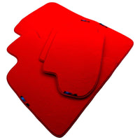 Red Floor Mats For BMW 5 Series F10 With M Package AutoWin Brand - AutoWin