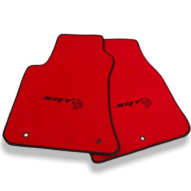 Red Floor Mats For Dodge Charger SRT 2015-2024 - AutoWin