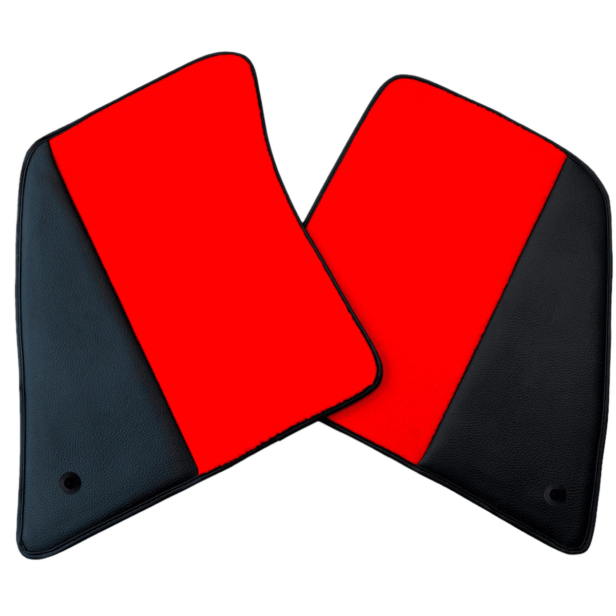 Red Floor Mats for Ferrari 296 GTB (2022-2027) with Leather