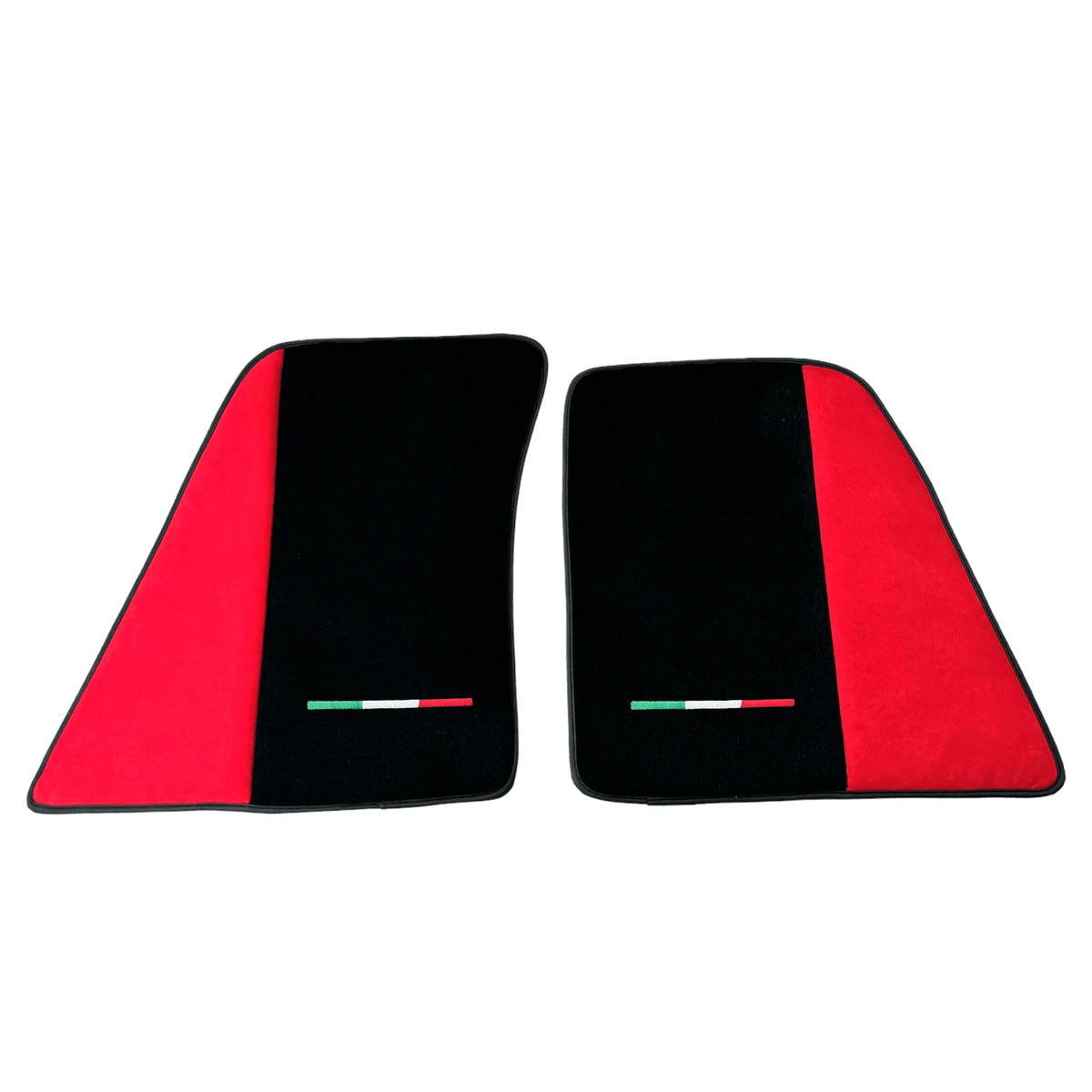 Red Floor Mats for Ferrari 296 GTS (2022-2027) with Alcantara Leather - AutoWin