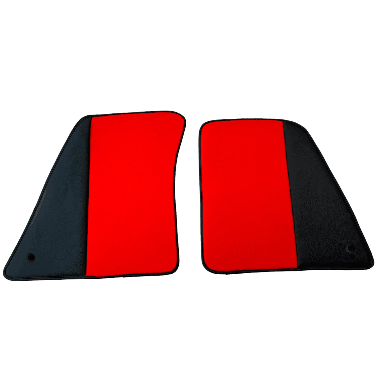 Red Floor Mats for Ferrari 296 GTS (2022-2027) with Leather - AutoWin