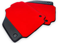 Red Floor Mats For Ferrari 488 Spider 2015-2022 Carbon Fiber - AutoWin