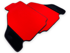 Red Floor Mats For Ferrari F430 2004-2009 With Alcantara Leather - AutoWin