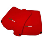 Red Floor Mats For Ferrari Roma (2021-2024) Italian Edition - AutoWin